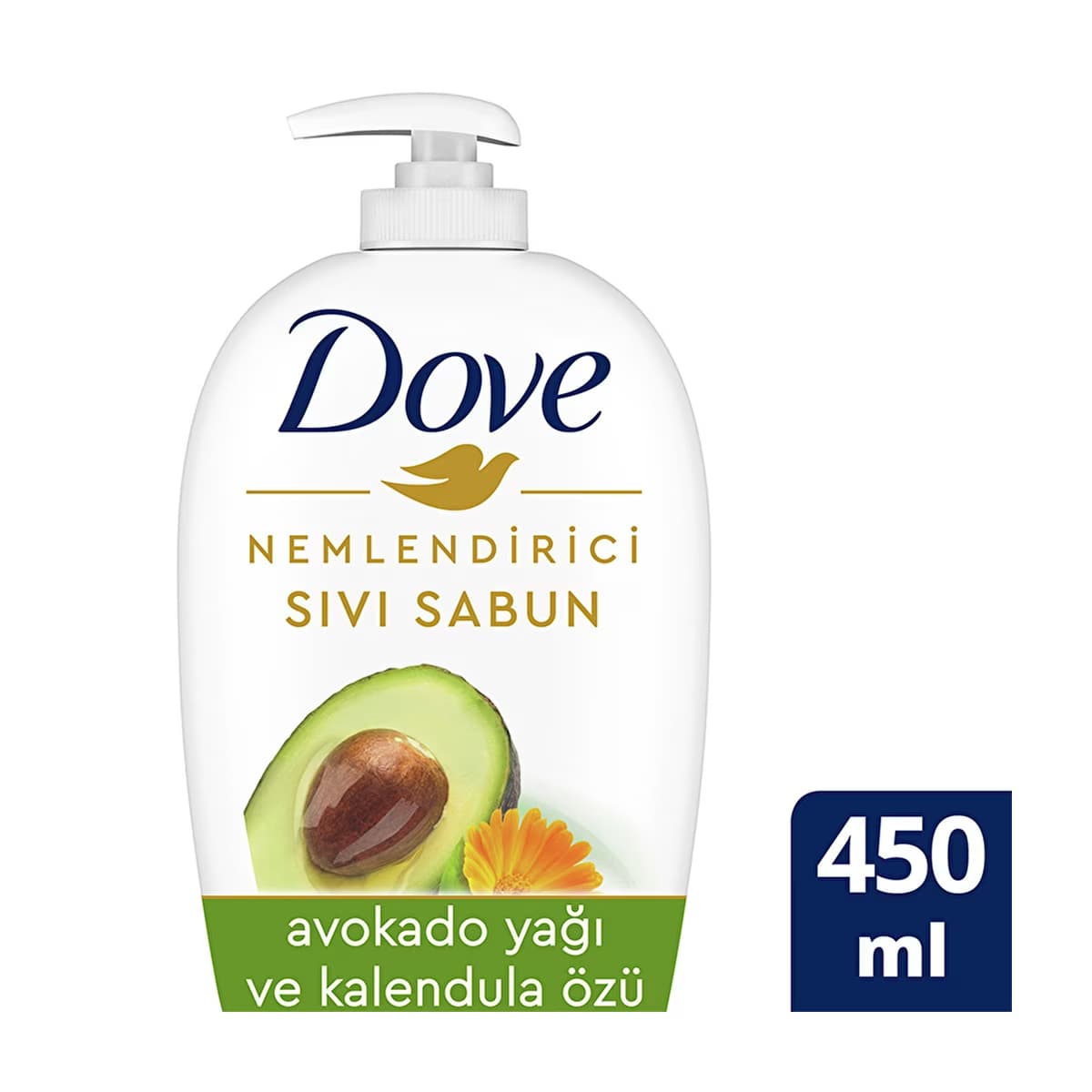 Dove Avokado Yağı ve Kalendula Özü Sıvı Sabun 450 ml - Gratis