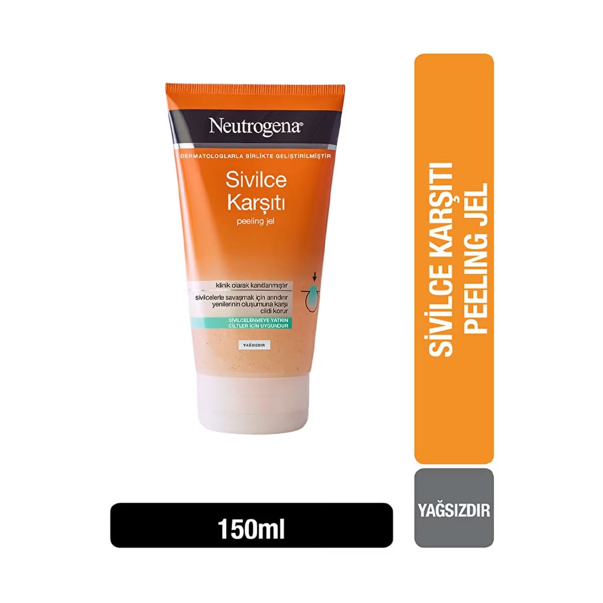 Neutrogena Sivilce Karşıtı Peeling Arındırıcı Yüz Temizleme Jeli 150 ml - Gratis