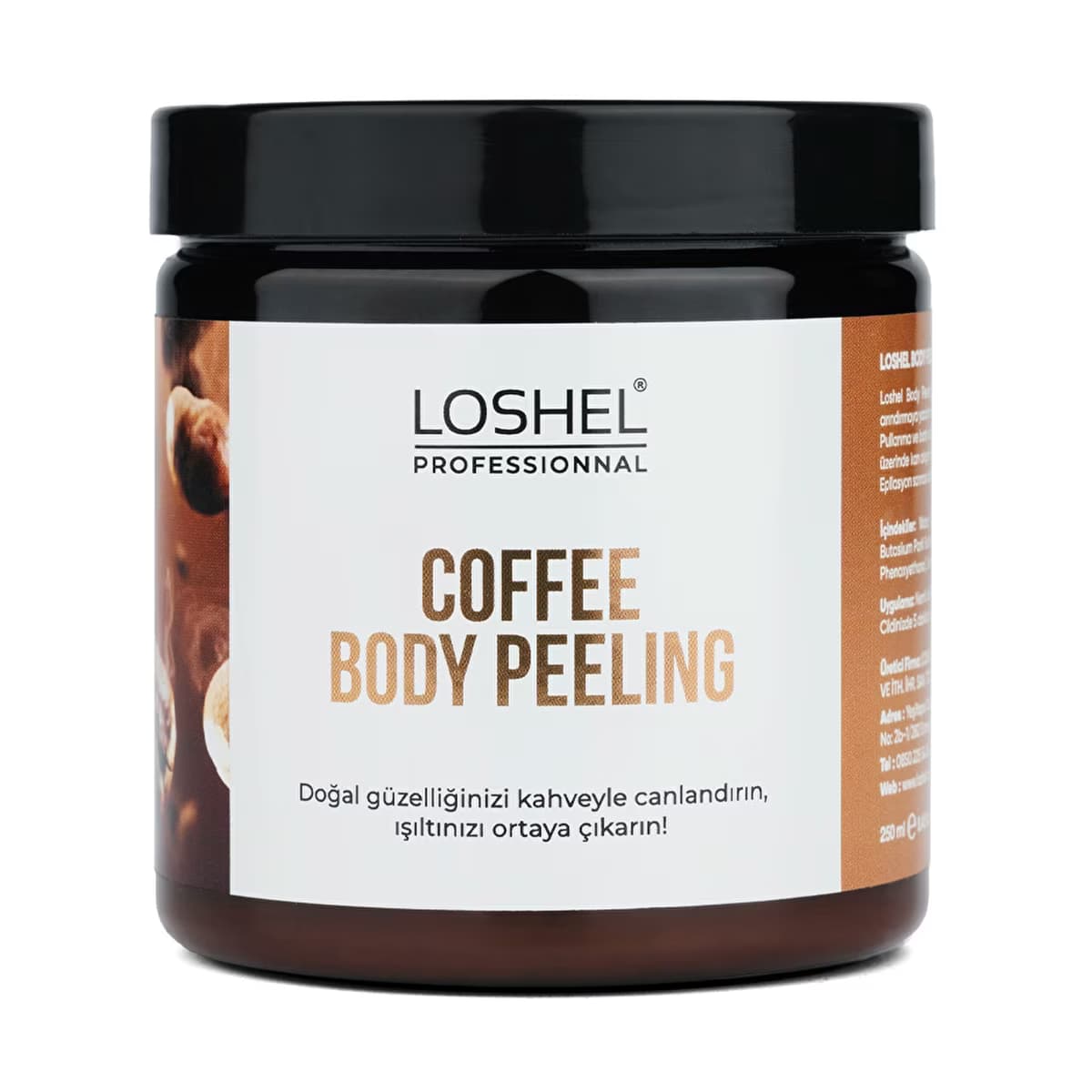 Loshel Body Peeling Coffee Coconut 250 ml - Gratis