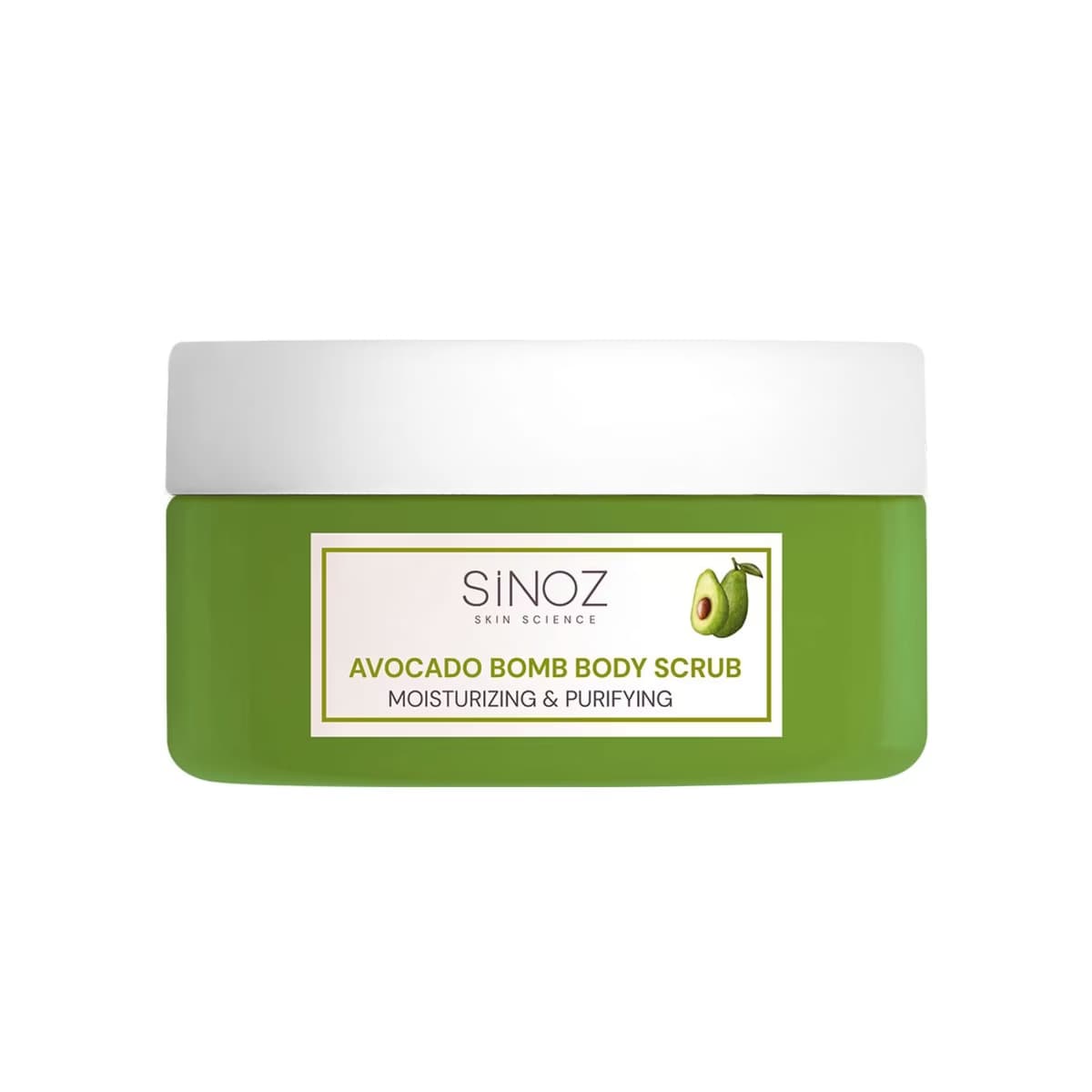 Sinoz Avocado Bomb Nemlendirici ve Arındırıcı Vücut Peelingi 300 gr - Gratis
