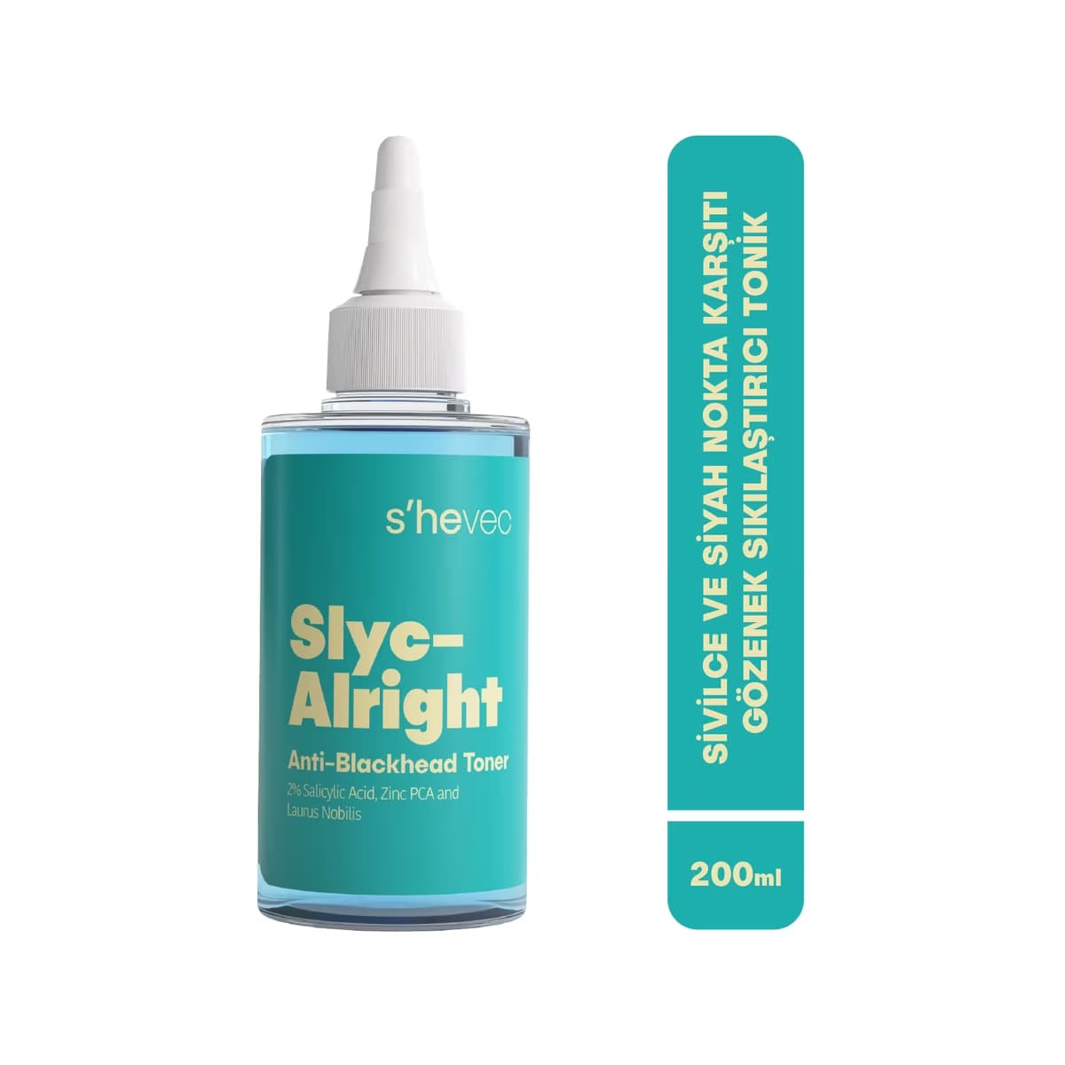She Vec Slyc-Alright Akne ve Siyah Nokta Karşıtı Gözenek Sıkılaştırıcı Tonik 200 ml - Gratis