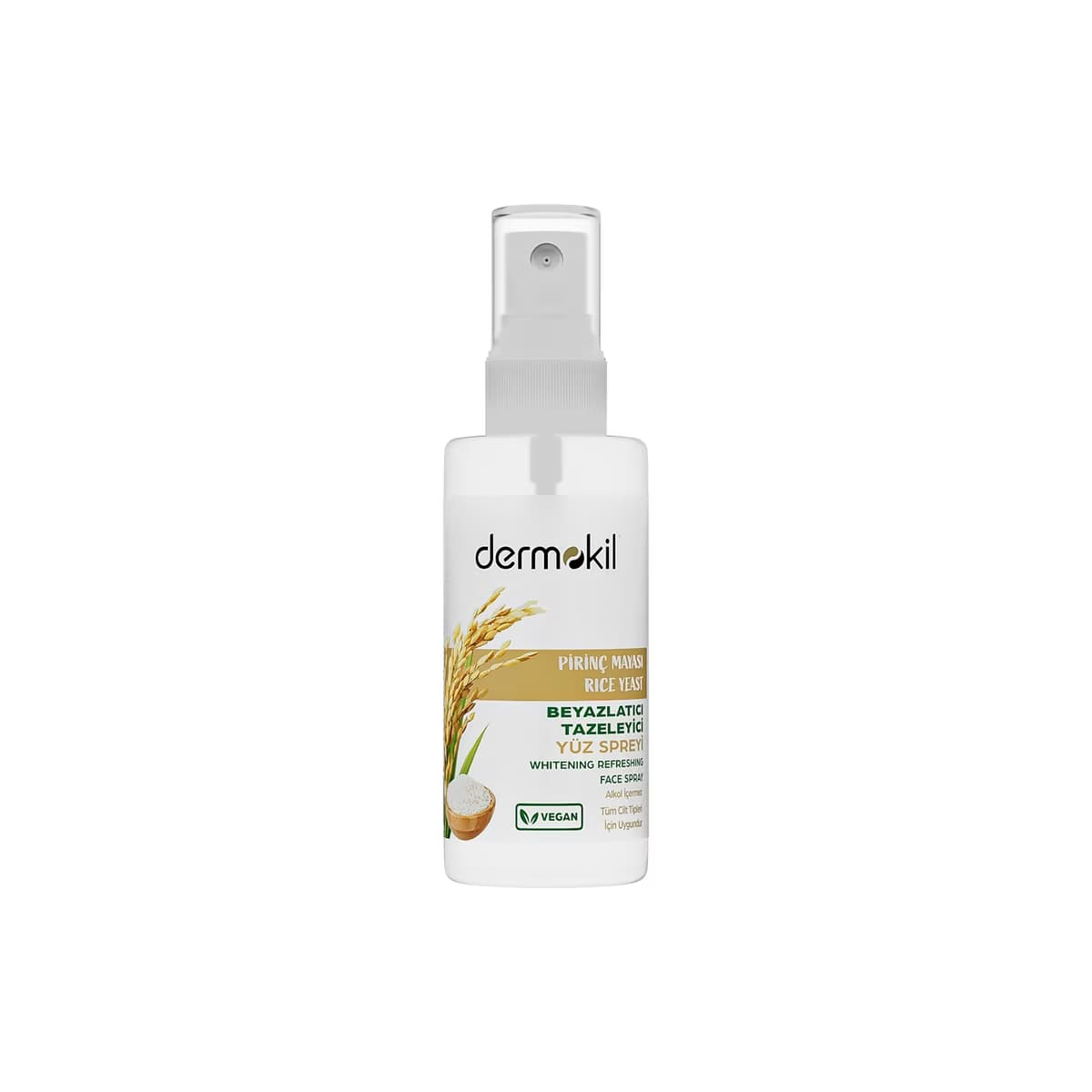 Dermokil Pirinç Mayası Beyazlatıcı Yüz Sprey Tonik 50 ml - Gratis