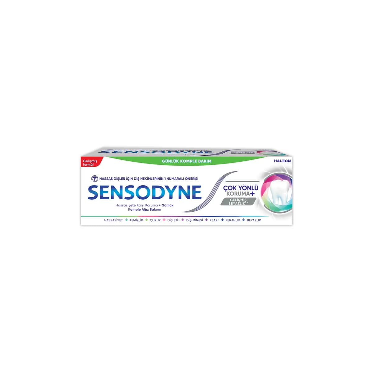 Sensodyne Çok Yönlü Koruma + Gelişmiş Beyazlık Diş Macunu 50 ml - Gratis