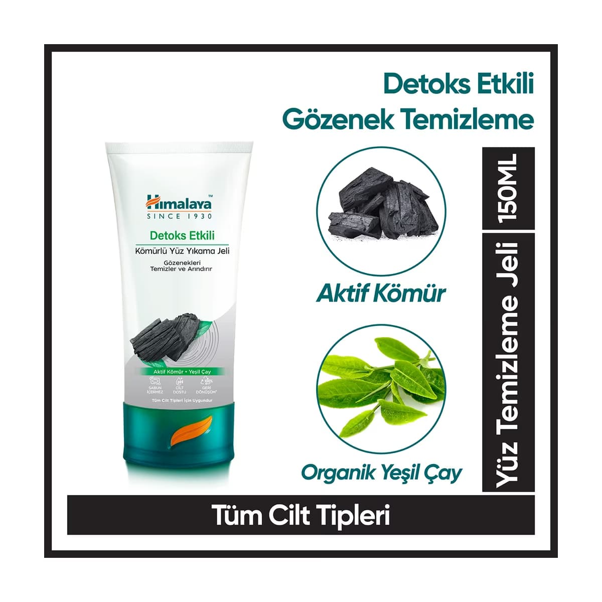 Himalaya Kömürlü Yüz Temizleyici Jel 150 ml - Gratis