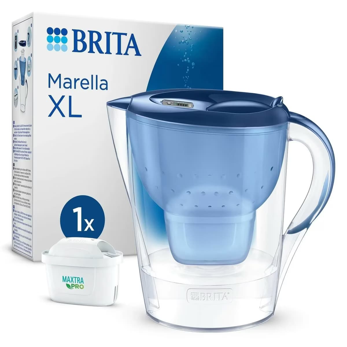 Brita Marella XL Filtreli Su Arıtma Sürahisi Mavi 3,5 lt