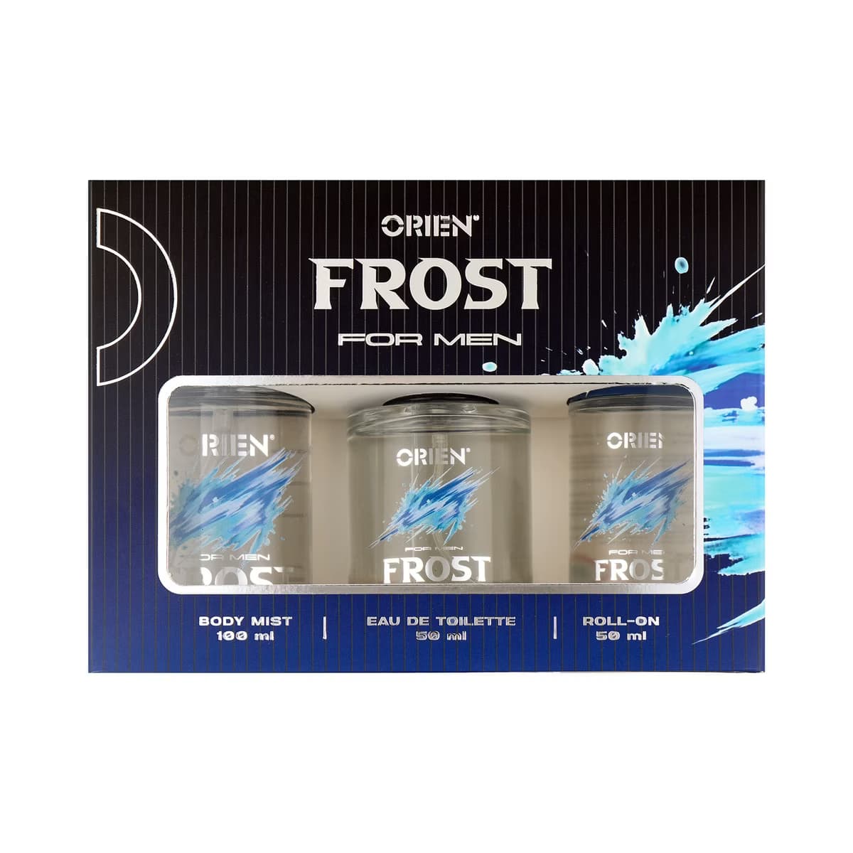 Orien Frost Erkek 3'lü Parfüm Seti (Vücut Spreyi 100 ml + Roll-On 50 ml + Parfüm 50 ml) - Gratis