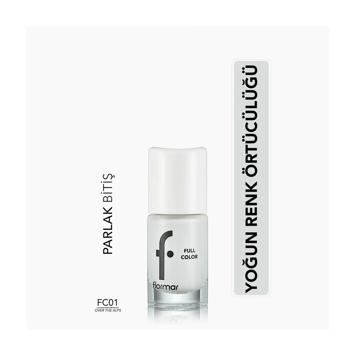 Flormar Full Color Ekstra Yoğun Pigmentli Oje FC01 Over The Alps - Gratis