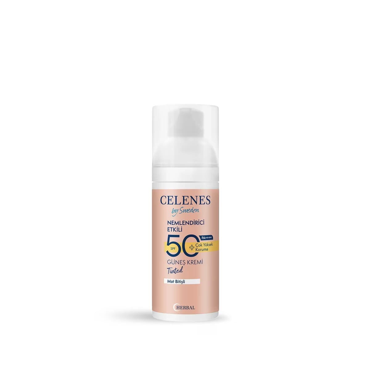 Celenes Herbal 50+SPF Renkli Güneş Koruyucu Krem 50 ml - Gratis