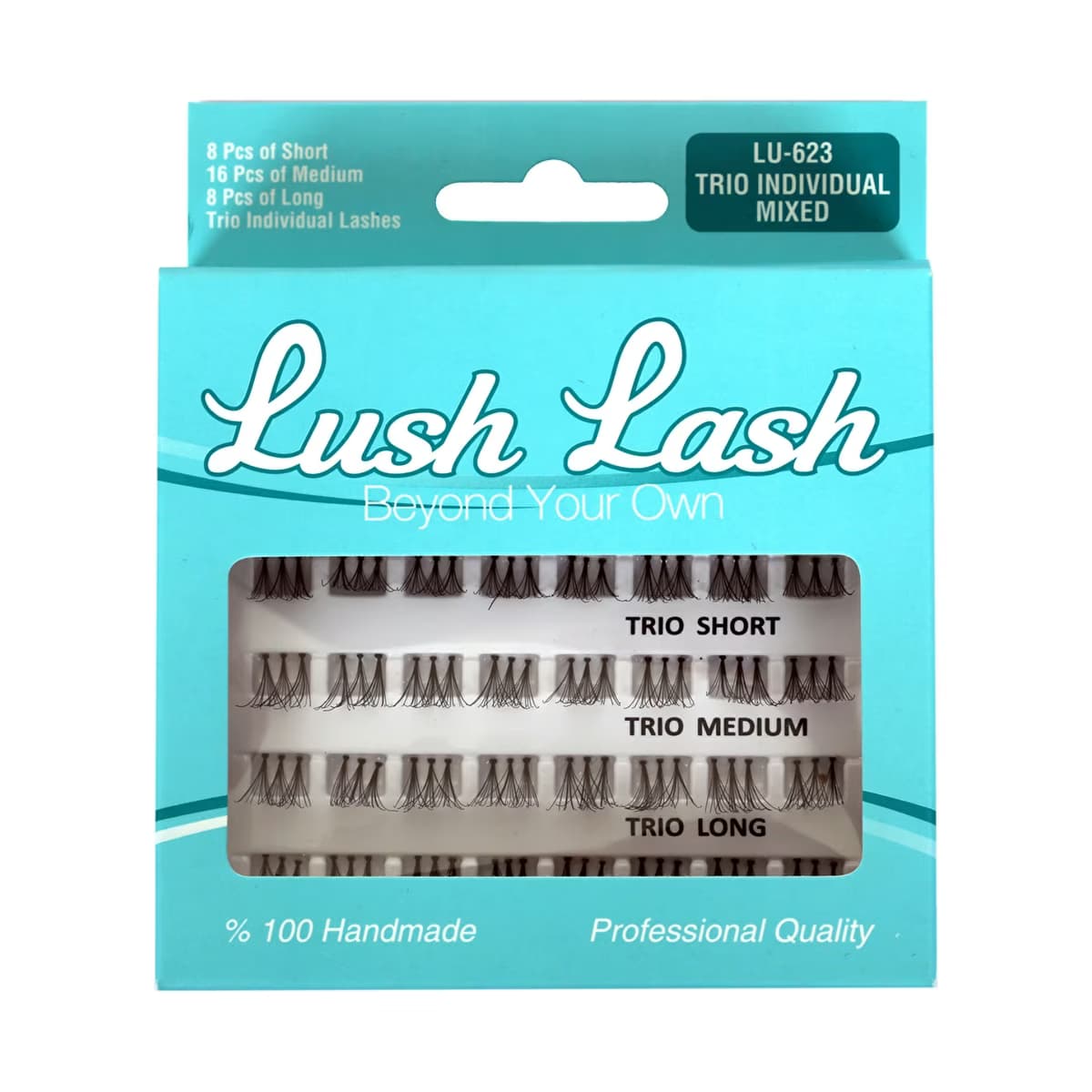 Lush Lash Trio Tekli Kısa Orta Uzun Takma Kirpik LU-623 32'li - Gratis