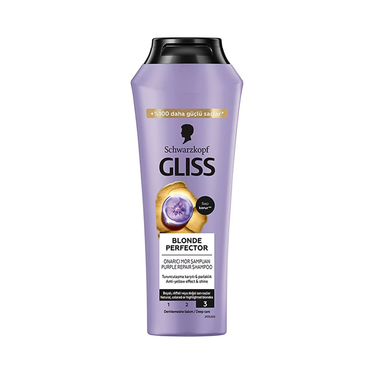 Gliss Blonde Perfector Turunculaşma Karşıtı Mor Şampuan 250 ml - Gratis