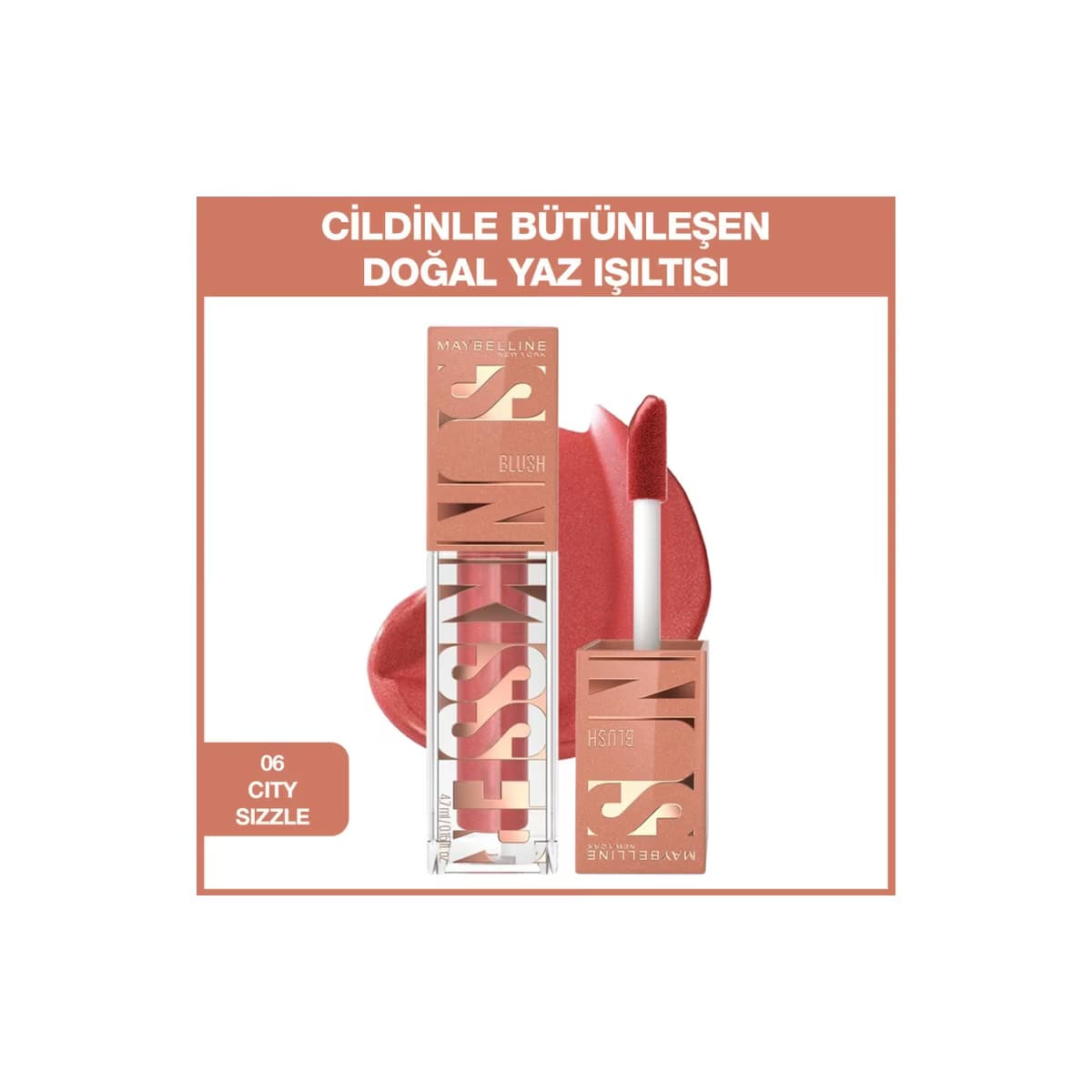 Maybelline New York Sunkisser Likit Allık 06 City Sizzle - Gratis