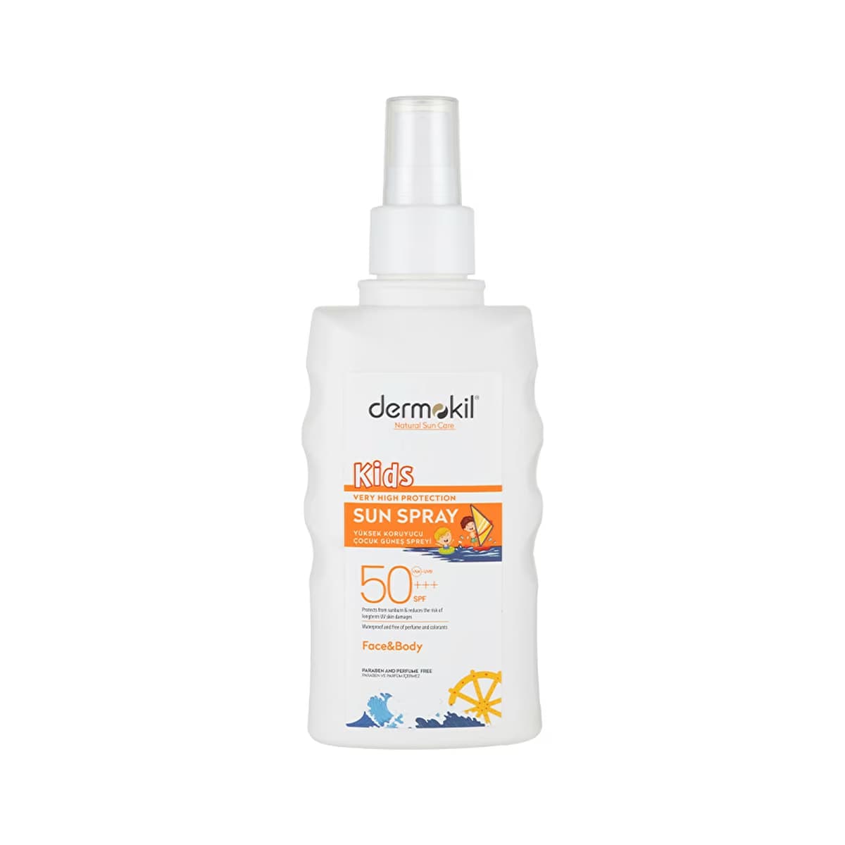 Dermokil 50+++SPF Yüksek Koruyucu Çocuk Güneş Spreyi 200 ml - Gratis