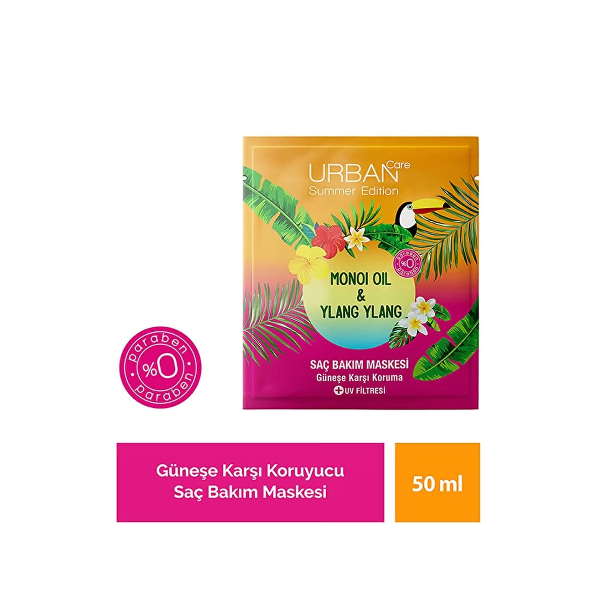 Urban Care Monoi Oil & Ylang Ylang Güneş Sonrası Koruyucu Duş Öncesi Saç Bakım Maskesi 50 ml - Gratis