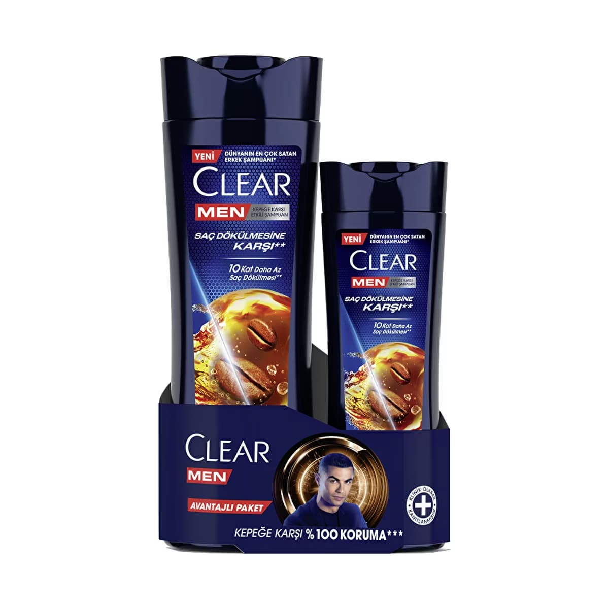 Clear Men Kepeğe Karşı Etkili Şampuan Saç Dökülmesine Karşı 350 ml + 180 ml - Gratis
