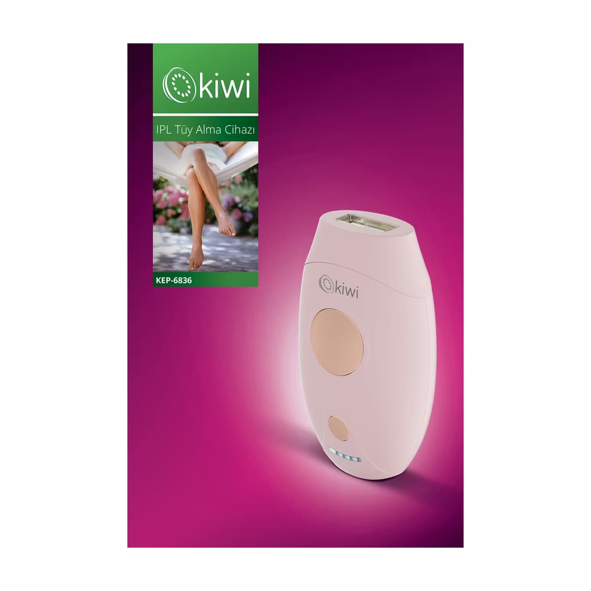 Kiwi Pro IPL / Lazer Epilasyon Cihazı 999.900 Atım Tüm Vücut Epilasyon Cihazı KEP-6836 - Gratis