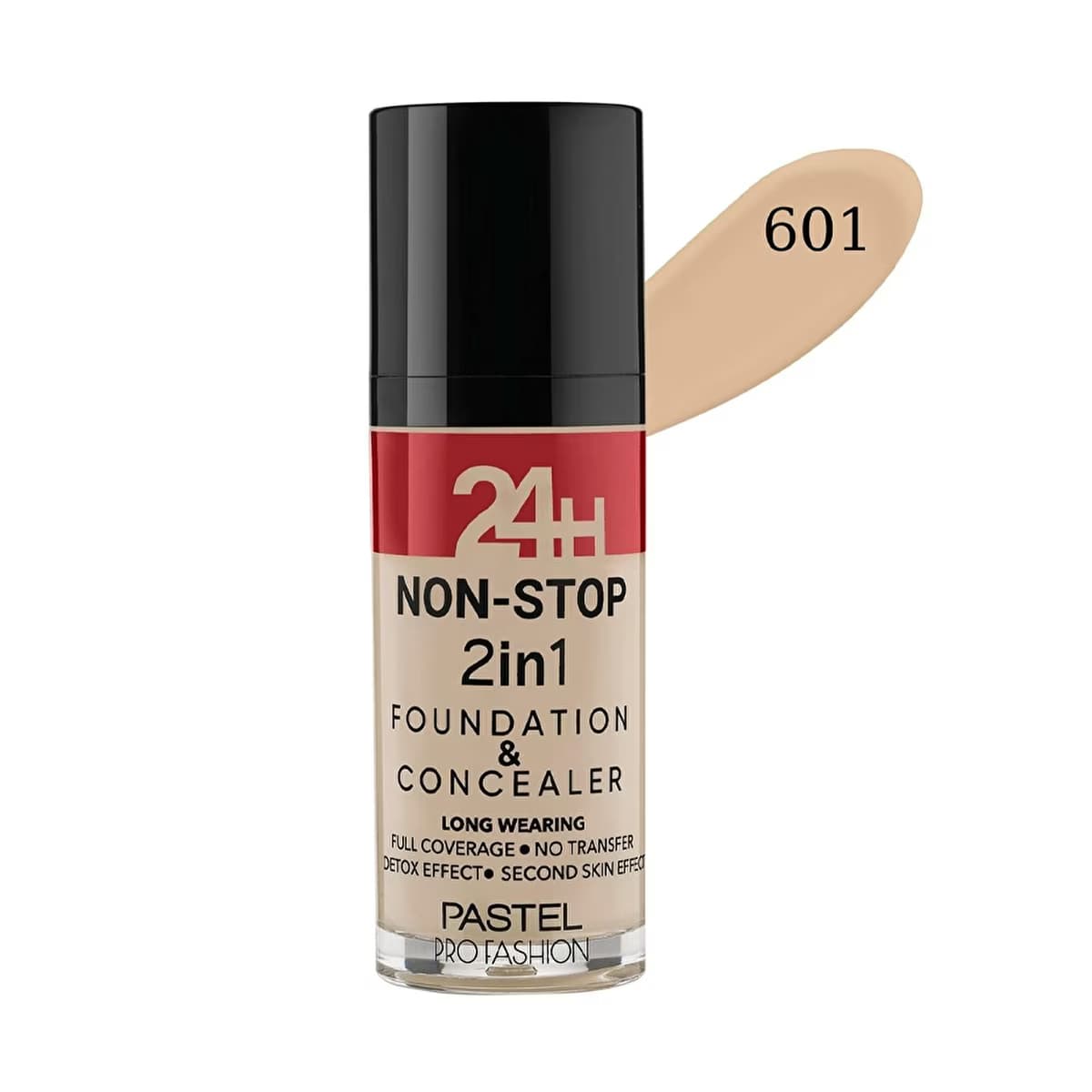 Pastel 24H Non-Stop 2 in 1 Fondöten ve Kapatıcı 601 Cool - Gratis