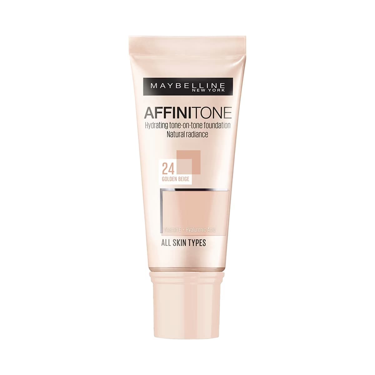 Maybelline New York Affinitone Fondöten 24 Golden Beige - Gratis