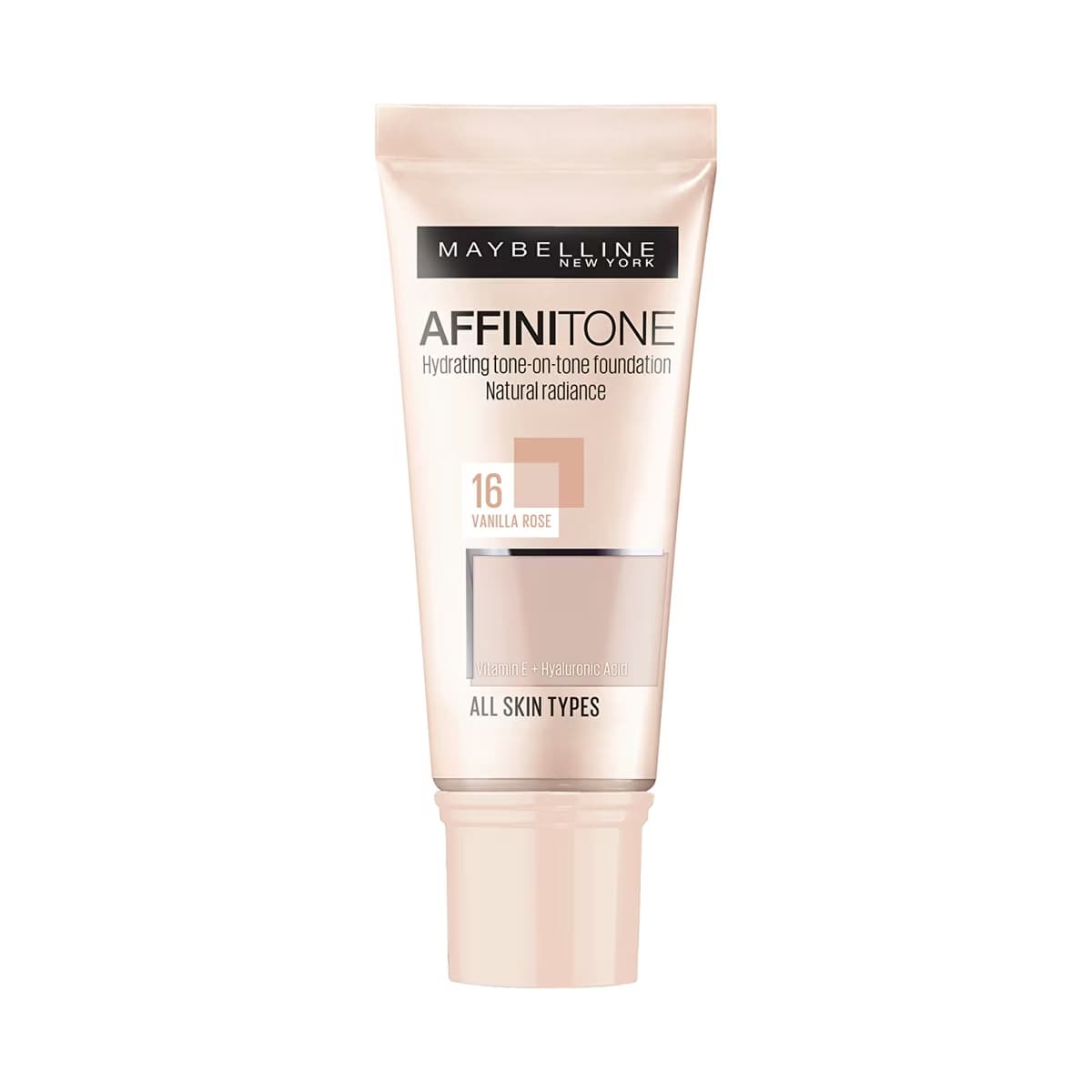 Maybelline New York Affinitone Fondöten 16 Vanilla Rose - Gratis