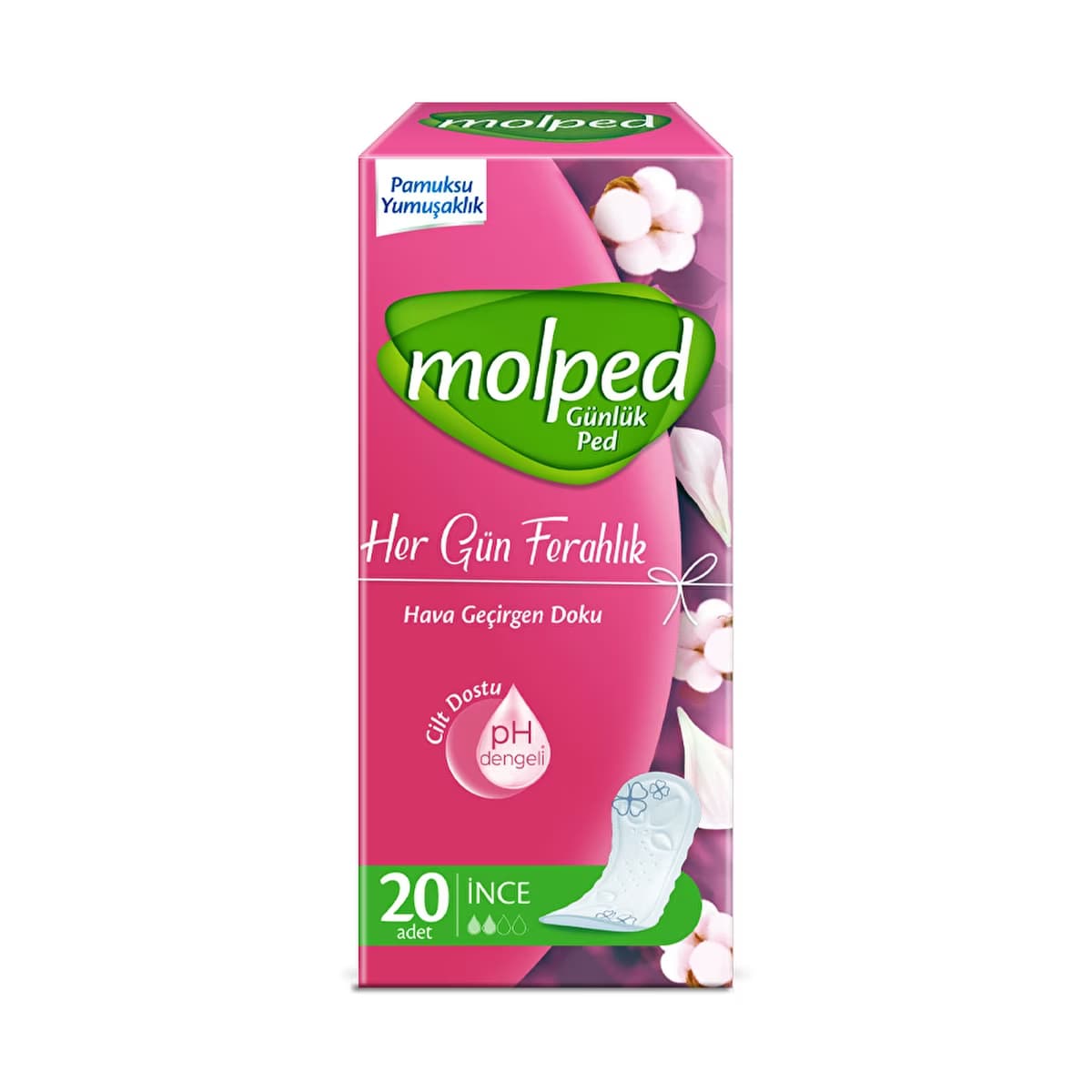 Molped Her Gün Ferahlık Günlük Ped 20'li - Gratis