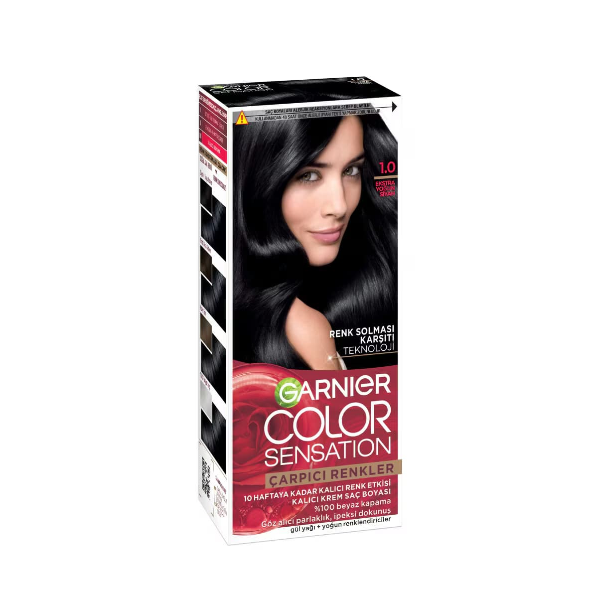 Garnier Çarpıcı Renkler Saç Boyası 1.0 Ekstra Yoğun Siyah