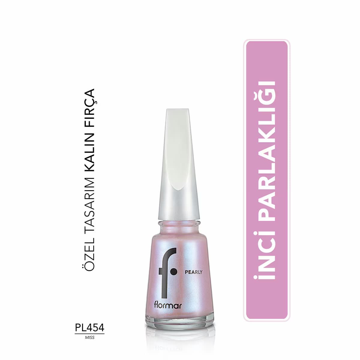 Flormar Pearly Parlak Sedefli Oje İnci Pembesi