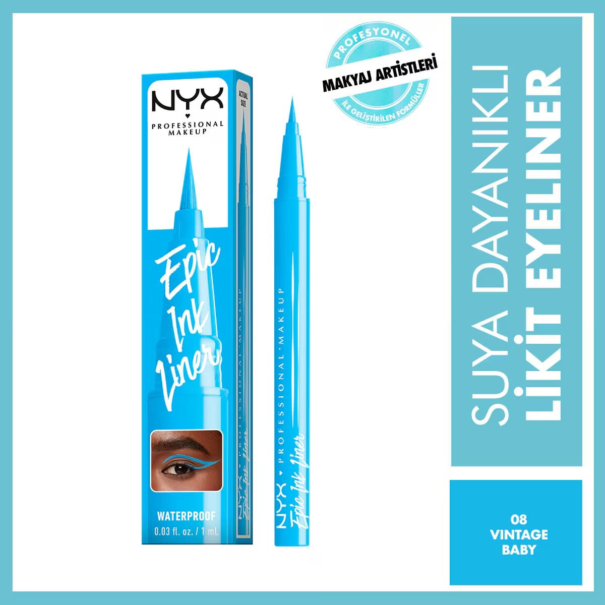 Nyx Professional Makeup Epic Ink Liner Glitz Eyeliner Vintage Baby