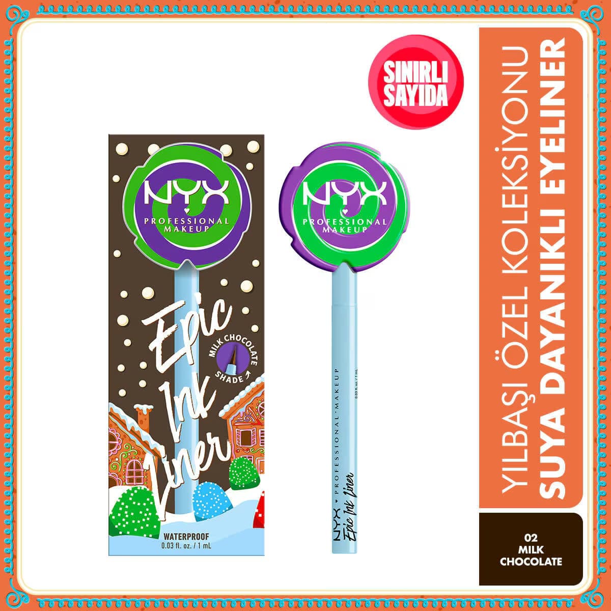 Nyx Professional Makeup Holiday 25 Candy Swirl Liner Milk Chocolate