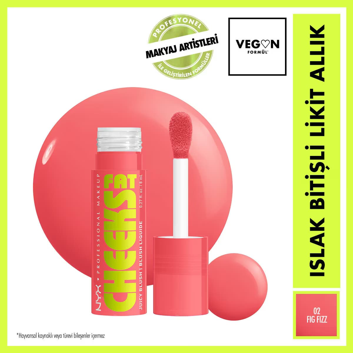 Nyx Professional Makeup Fat Cheeks Likit Allık Fig Fizz