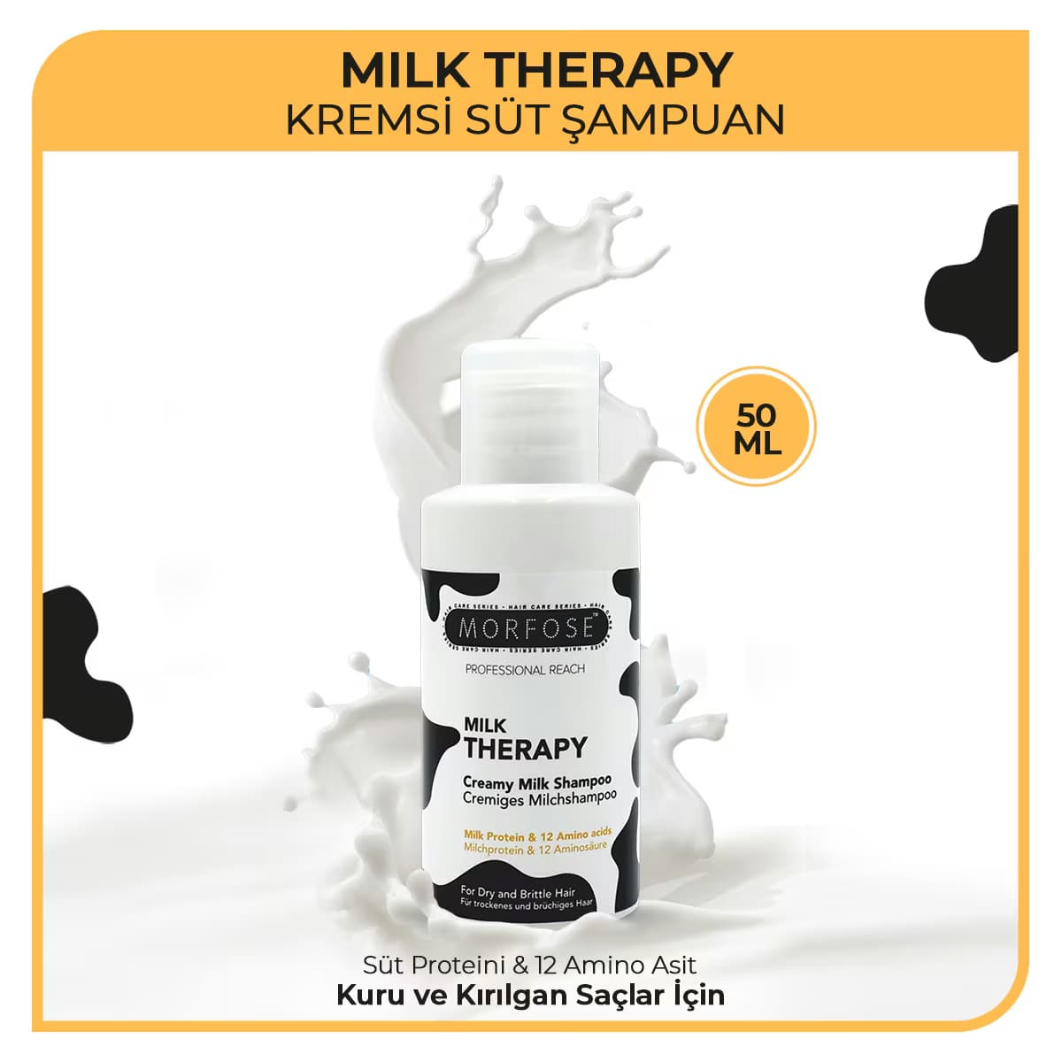 Morfose Milk Therapy Kremsi Süt Şampuan Seyahat Boy 50 ml