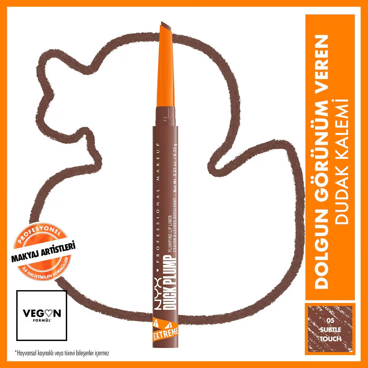 Nyx Professional Makeup Duck Plump Dolgun Görünüm Veren Dudak Kalemi Subtle Touch