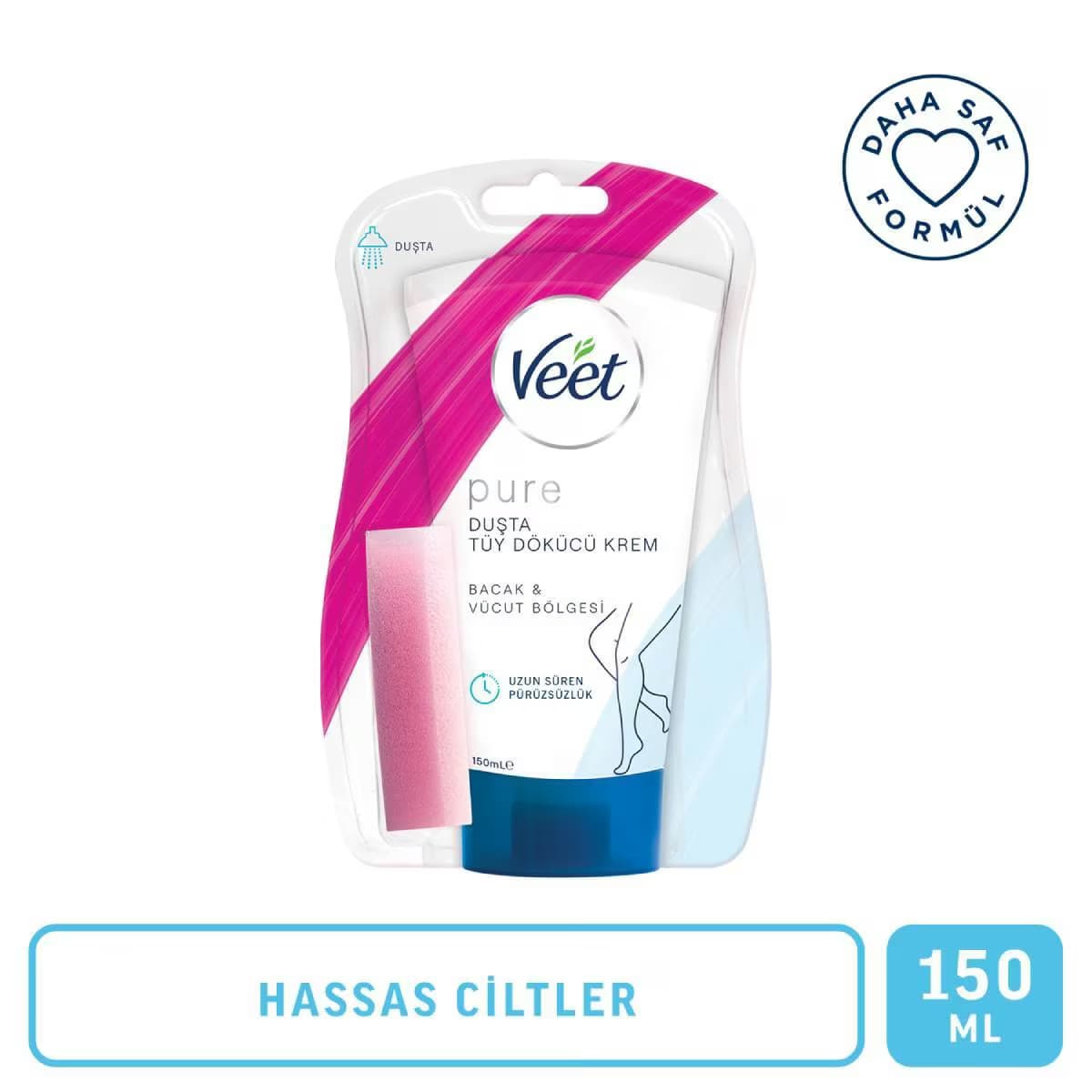 Veet Tüy Dökücü Duşta Krem Hassas Ciltler İçin 150 ml