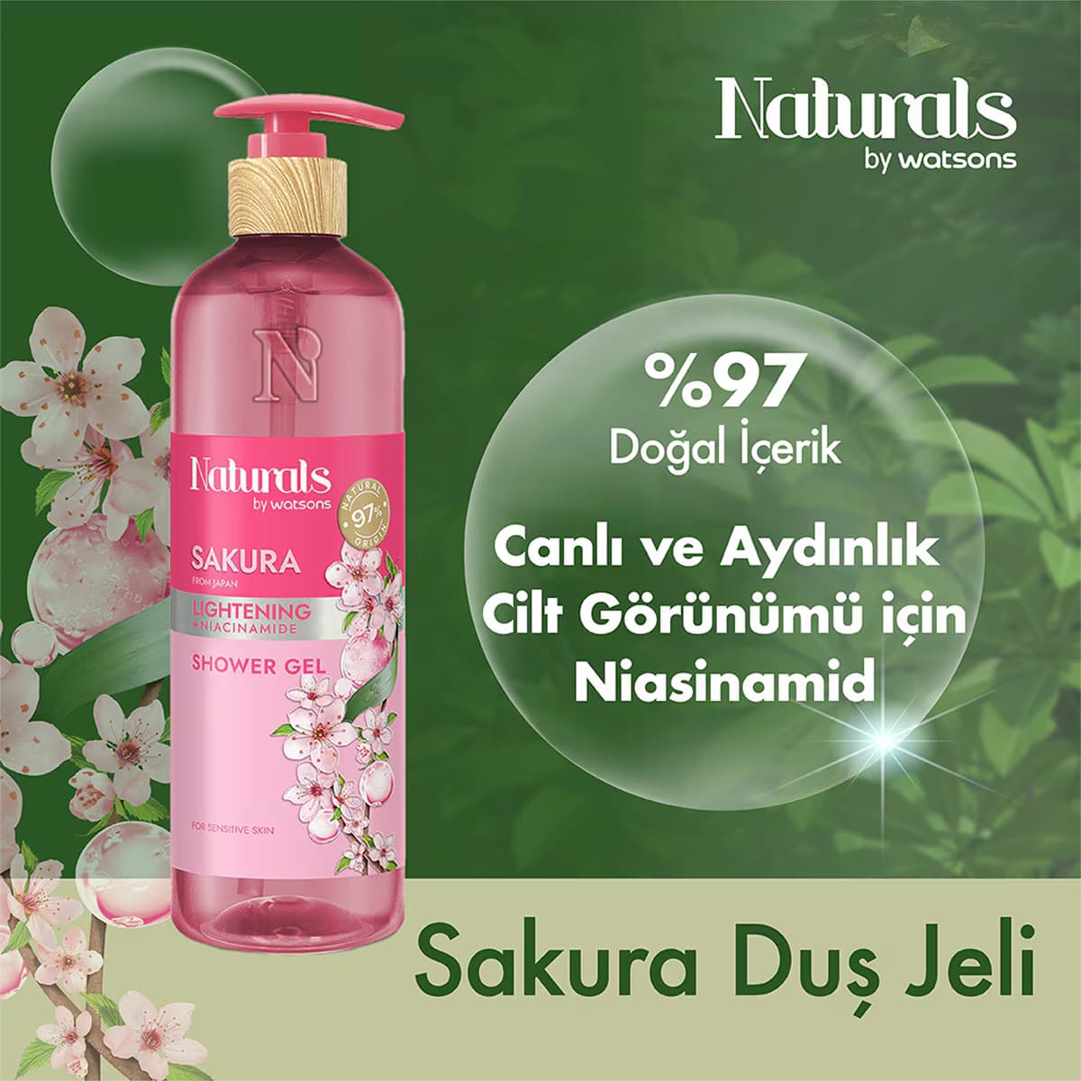 Naturals By Watsons Sakura Duş Jeli 490 ml