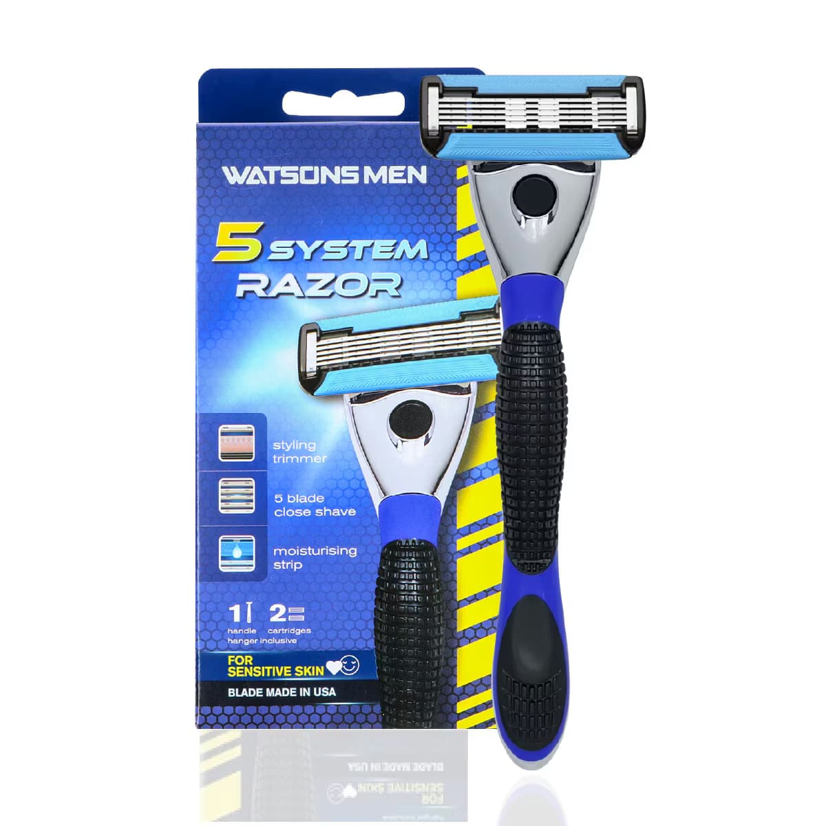 Watsons Men 5 Bıçaklı Tıraş Makinesi 1 Sap + 2 Yedek