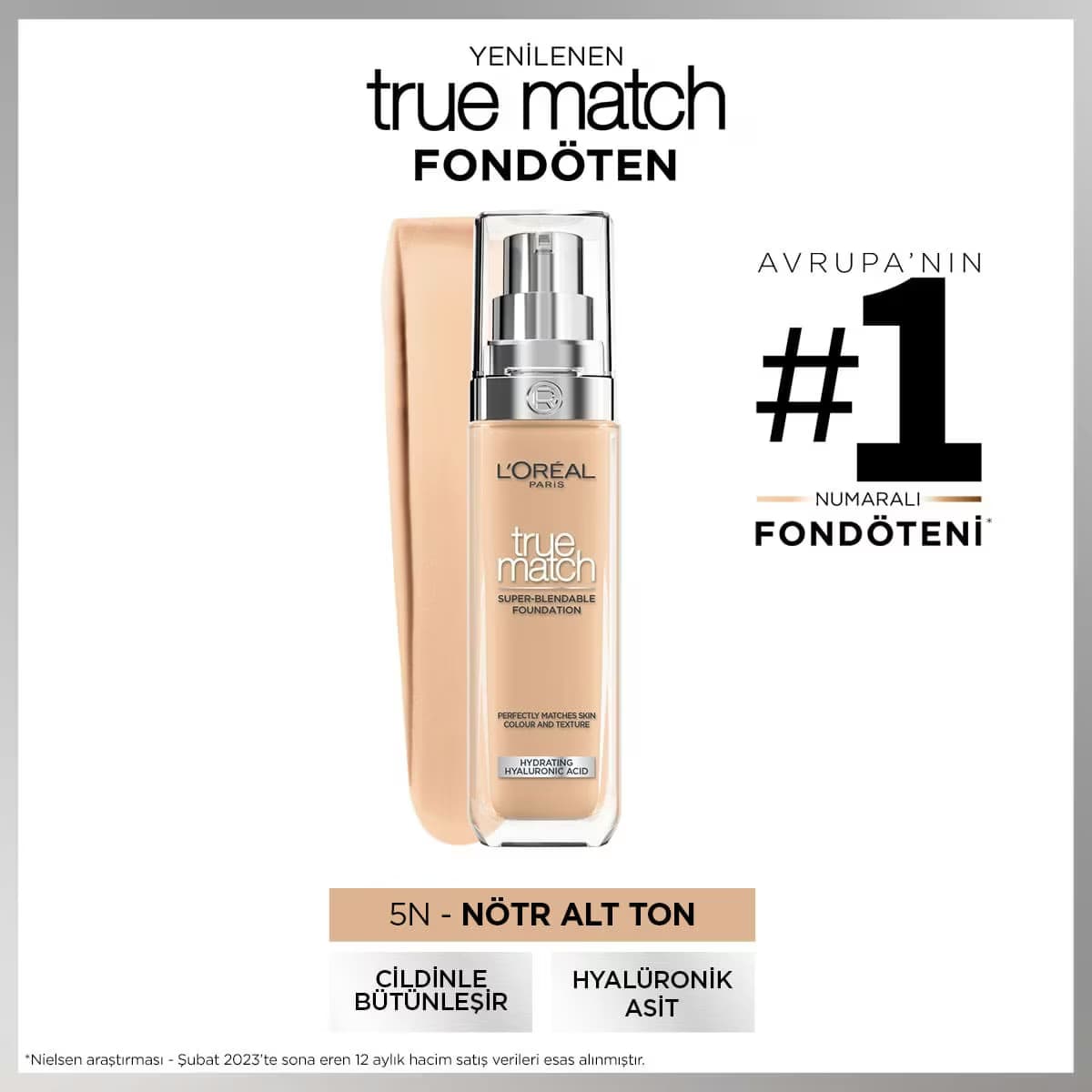 L'Oreal Paris True Match Fondöten 5N Sable/Sand