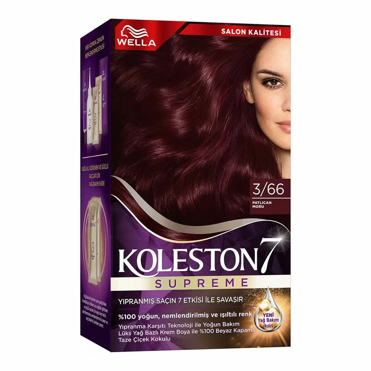 Wella Koleston Kit Saç Boyası Patlıcan Moru 3/66