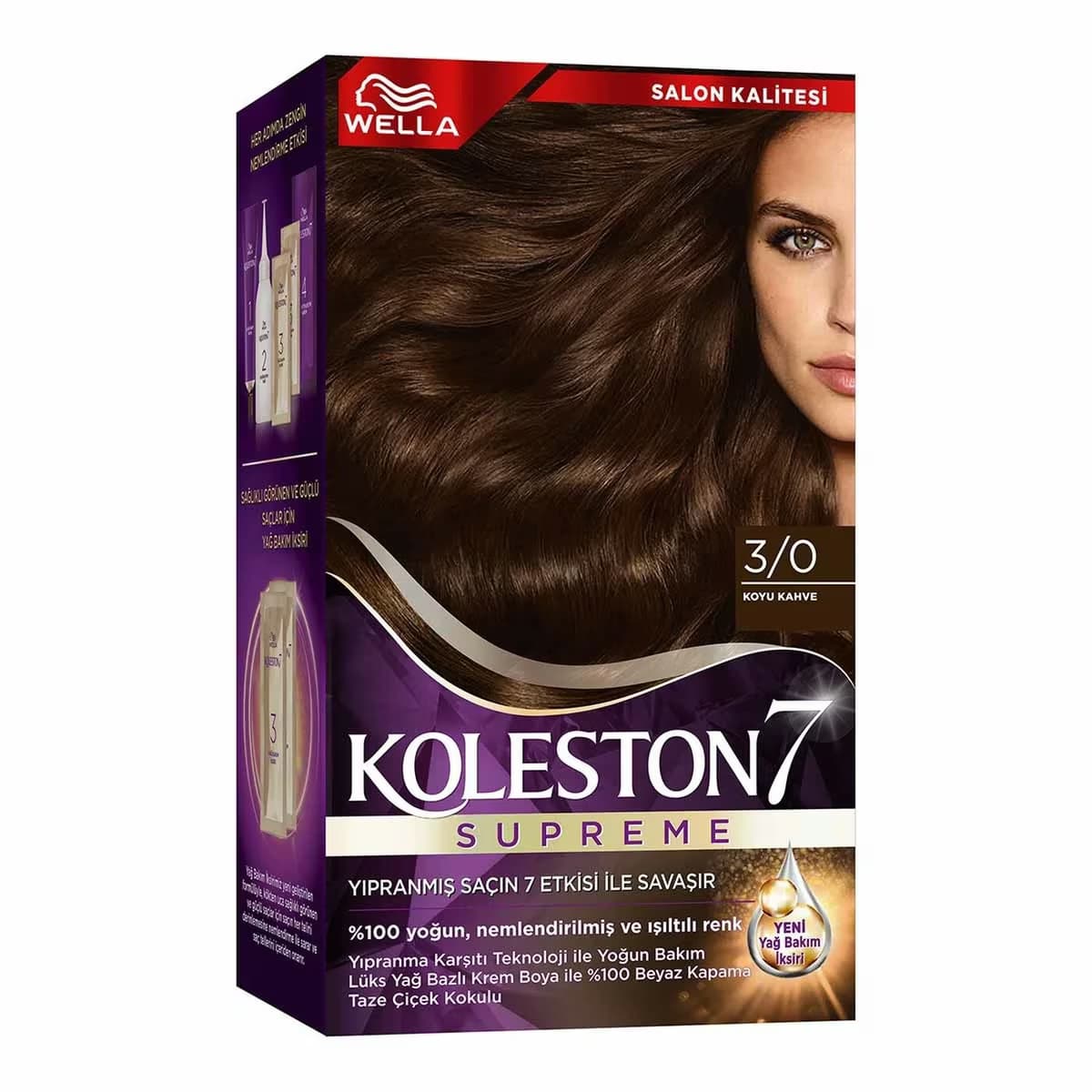 Koleston Wella Supreme Saç Boyası 3/0 Koyu Kahve