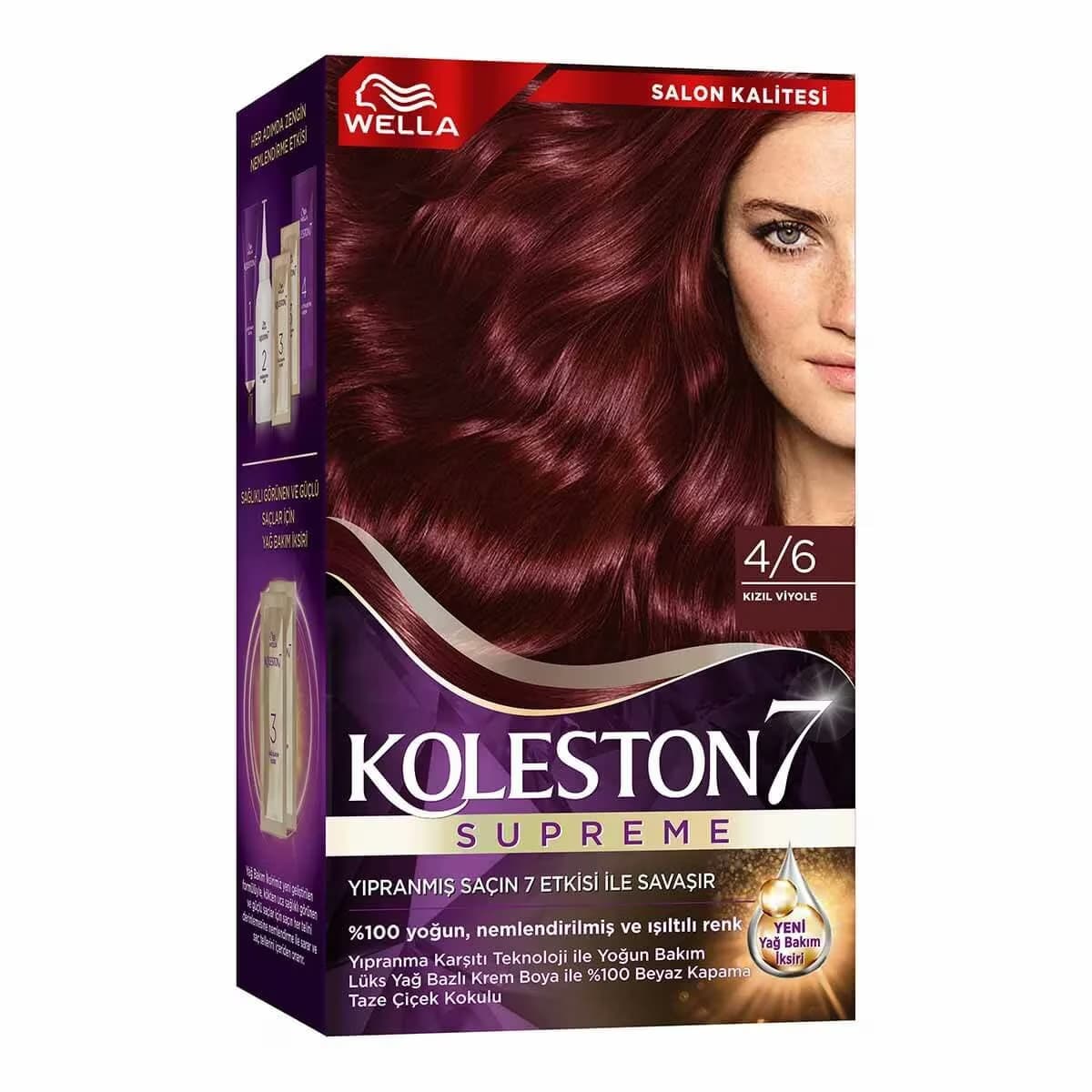 Koleston Wella Supreme Saç Boyası 4/6 Kızıl Viyole