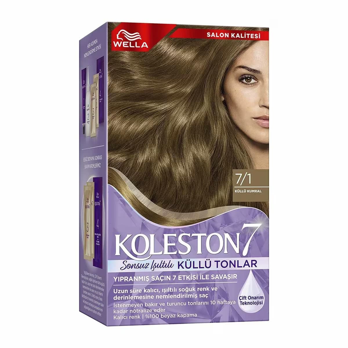 Koleston Wella Supreme Sonsuz Işıltılı Küllü Tonlar Saç Boyası 7/1 Küllü Kumral