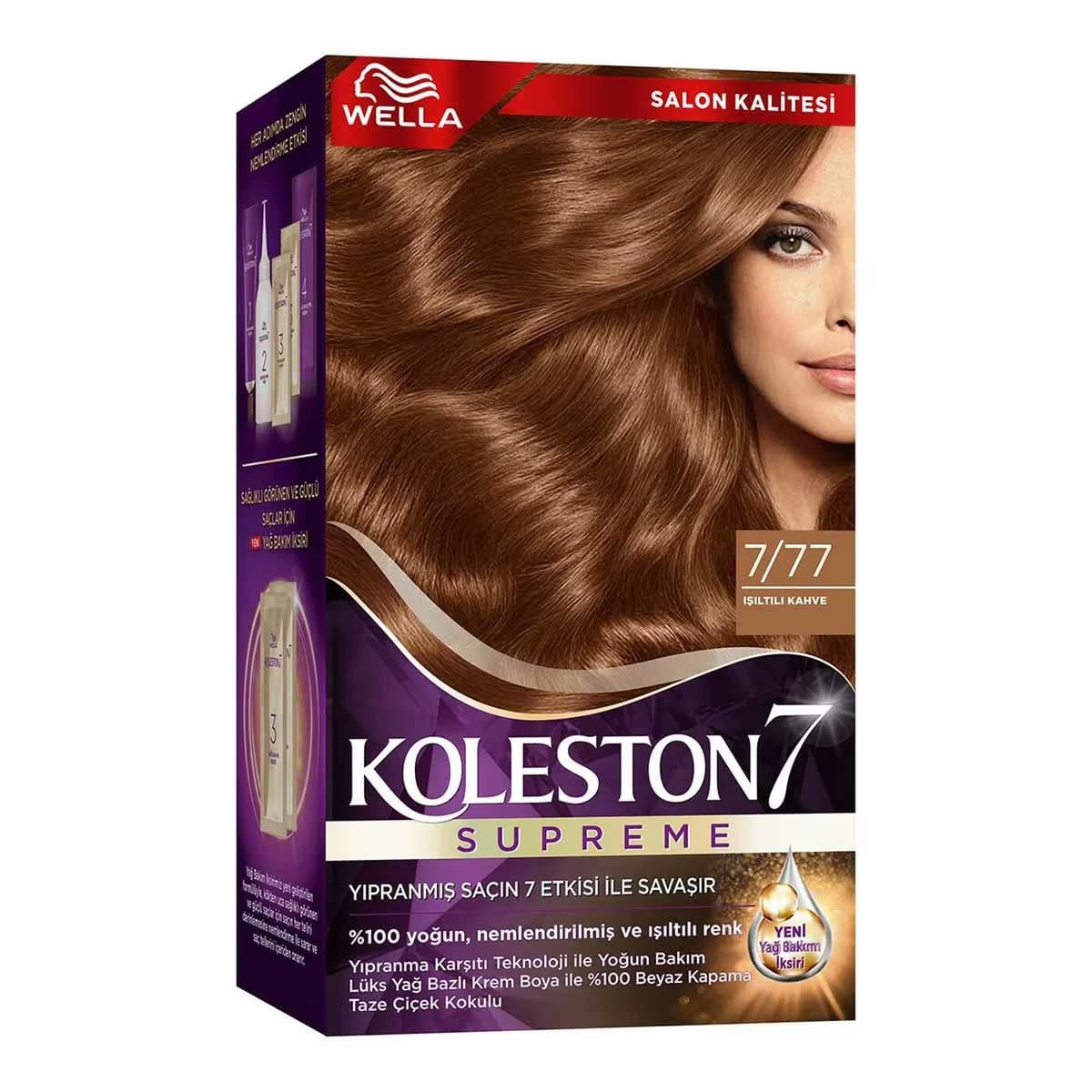 Koleston Wella Supreme Saç Boyası 7/77 Işıltılı Kahve