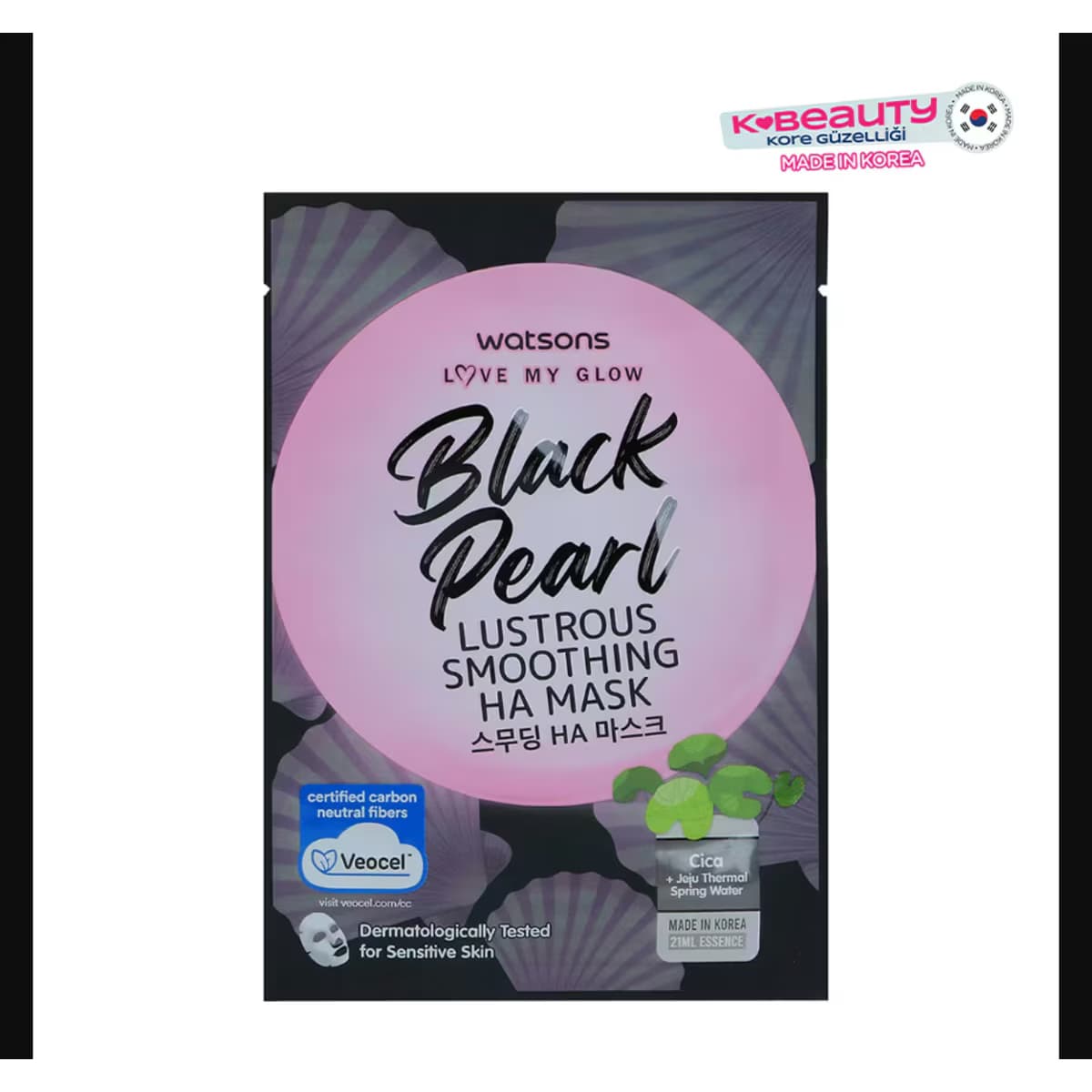 Watsons Black Pearl Hyaluronik Asit Maske 1 Adet