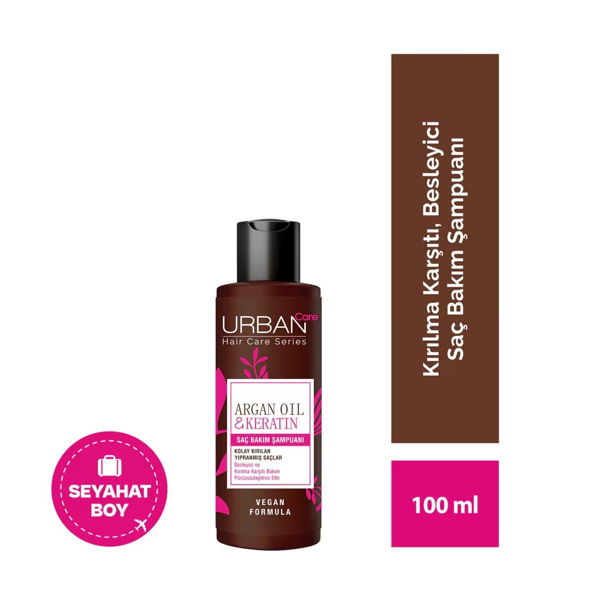 Urban Care Argan Yağı & Keratin Kolay Kırılan Yıpranmış Saçlara Özel Saç Bakım Şampuanı 100 ml