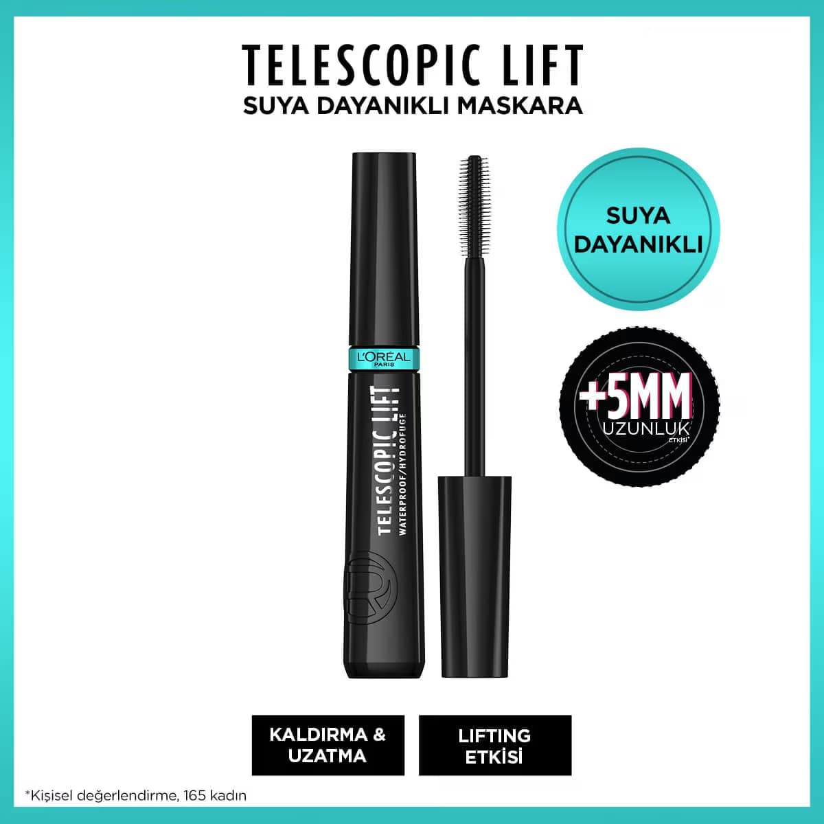 L'Oreal Paris Telescopic Lift Suya Dayanıklı Maskara