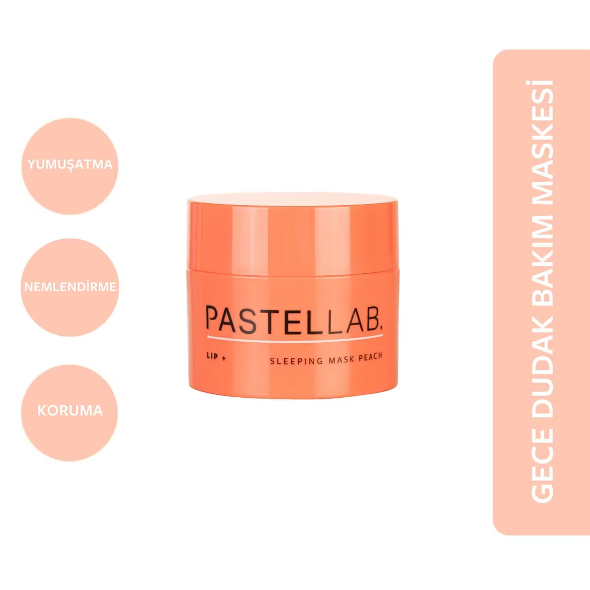 Pastellab. Lip Sleeping Mask Dudak Bakım Maskesi Peach