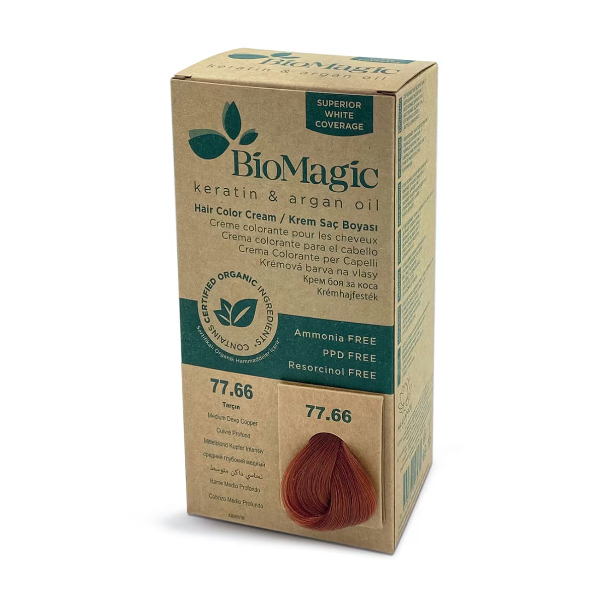 Biomagic Saç Boyası Tarçın No: 77.66