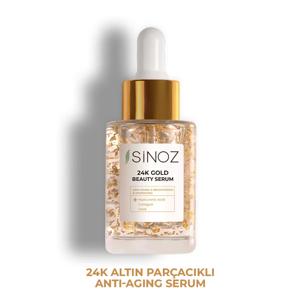 Sinoz 24K Altın Yaşlanma Karşıtı Yüz Bakım Serumu 30 ml