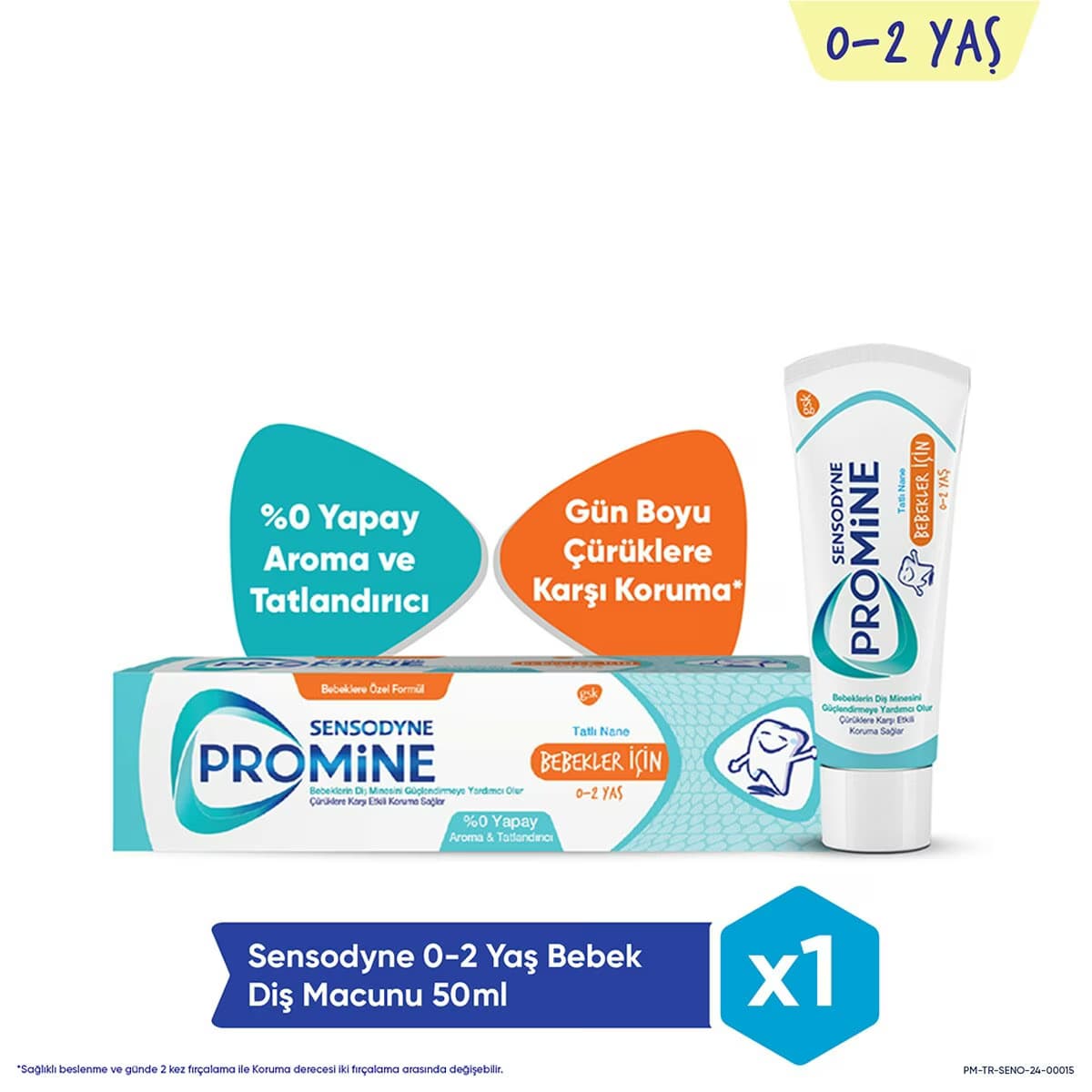 Sensodyne Promine Bebek Diş Macunu 50 ml 0-2 Yaş
