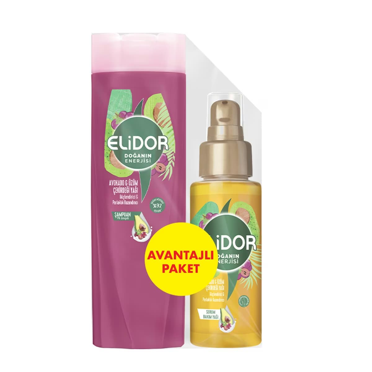 Elidor Şampuan Set Doğanın Enerjisi 200 ml + Serum 80 ml