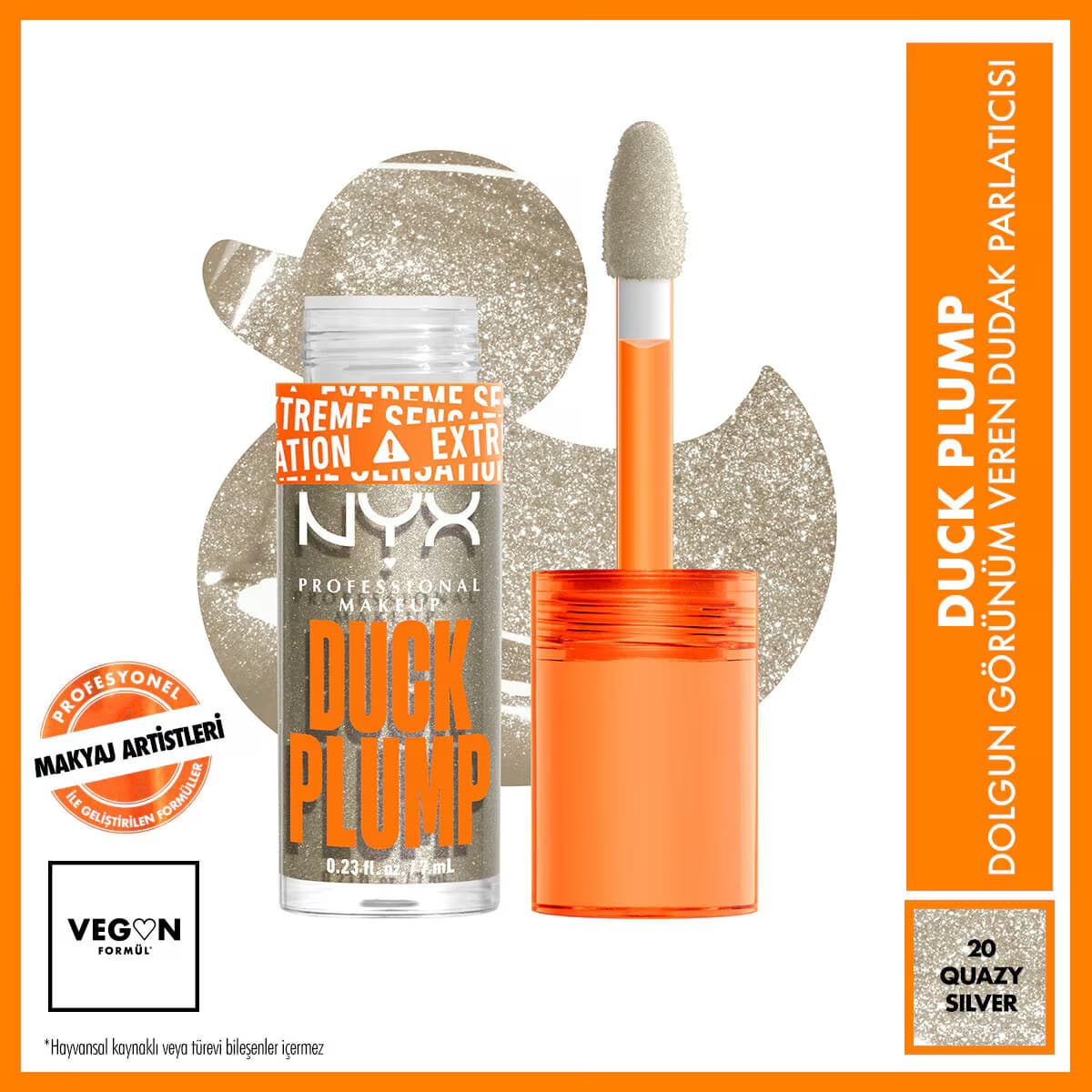 Nyx Professional Makeup Duck Plump Dolgun Görünüm Veren Dudak Parlatıcısı Quazy Slime