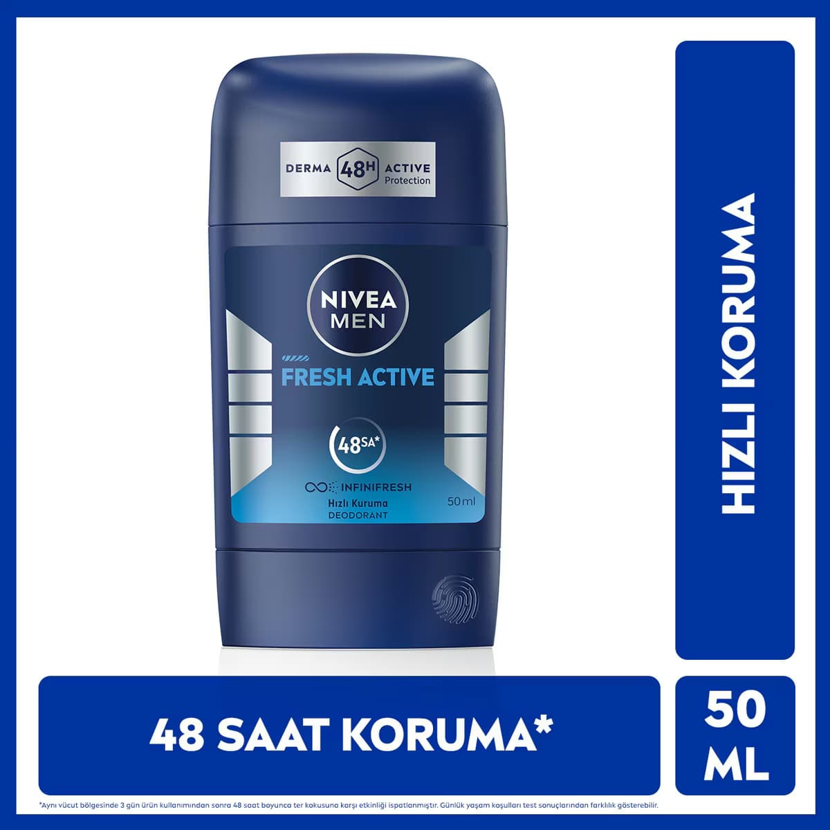Nivea Men Erkek Stick Deodorant Fresh Active 50 ml Ter Kokusuna Karşı 48 Saat Koruma