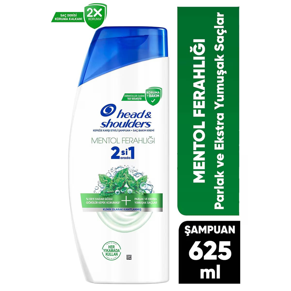 Head&Shoulders Şampuan 2'si 1 Arada Mentol 625 ml